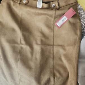 Love Scarlett Soft Olive Faux Suede A-Line Skirt